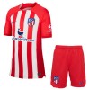 Maillot de Supporter Atlético Madrid Domicile 2023-24 Pour Enfant